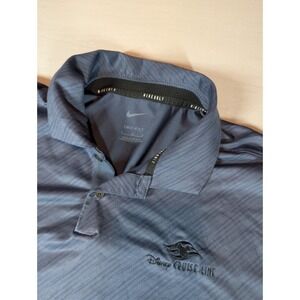 Nike Golf Dri Fit Men's Polo Shirt Disney Cruise Line Embroidered Gray L